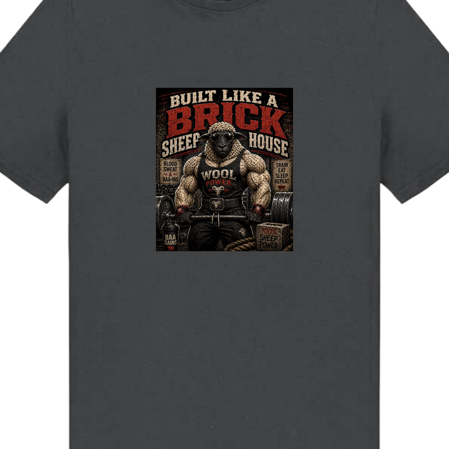Built Like A Brick Sheep House T-Shirt
